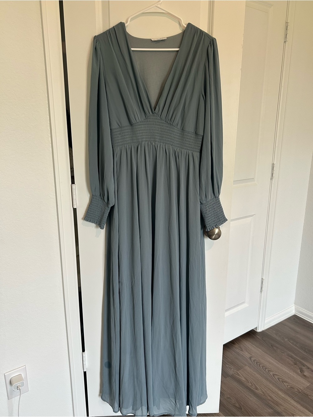 Baltic Born Olivia Maxi Dress in Dusty Blue - Picture 3 of 13